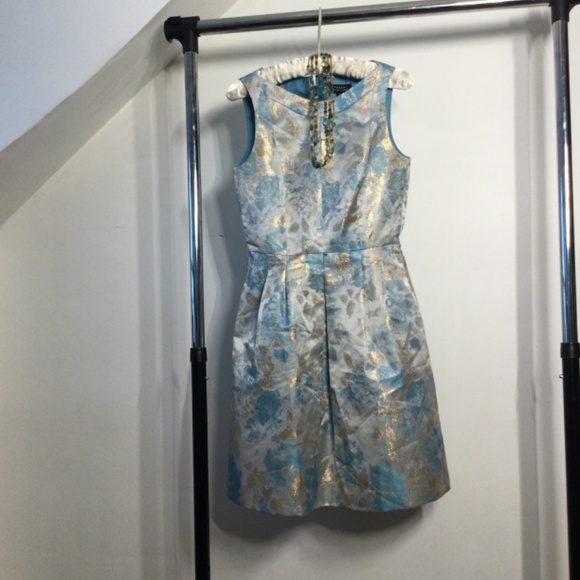 NWOT Tahari Arthur S. Levine Floral Brocade Fit & Flare Dress…Stunning - Picture 8 of 10